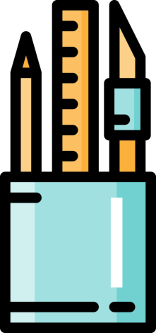 Pencil Box Silhouette Svg Vector, Free Vectors File